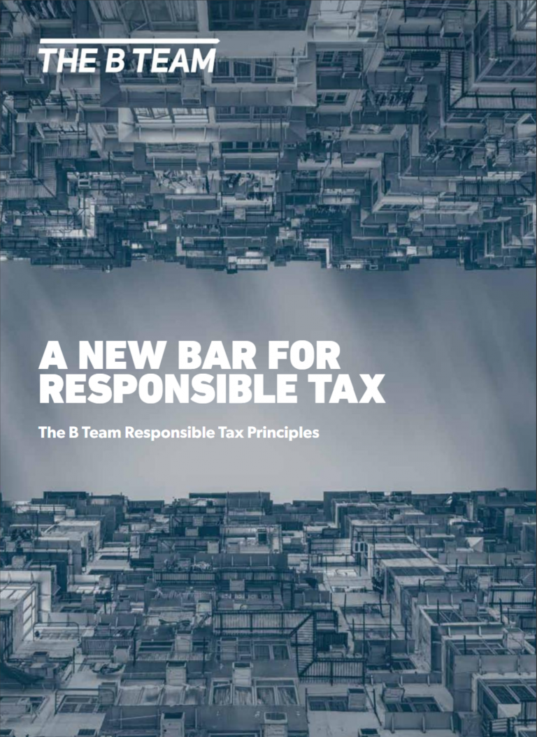 The B Team Are Lowering The Bar For Tax Reporting