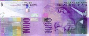 Thousand Franc note