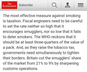 economist tobacco
