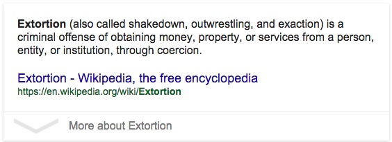 extort root tor meaning