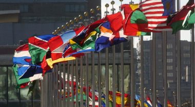 UN_HQ_Flags Call for UN tax convention