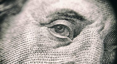 Benjamin Frankin's eye PEXELS A close up of Benjamin Franklin's eye on a US dollar bill