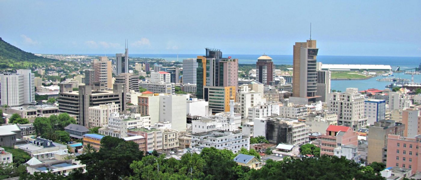 A skyline image of Port-Louis, the capital of Mauritius
