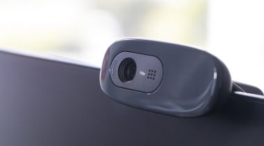 a web camera on a laptop monitor